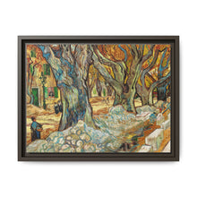 The Large Plane Trees (Road Menders at Saint-Rémy) (1889) by Vincent Van Gogh. Original from The Cleveland Museum of Art. - NOMADEN ART GALLERY