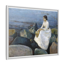Noche de verano, Inger en la playa (1889) de Edvard Munch 