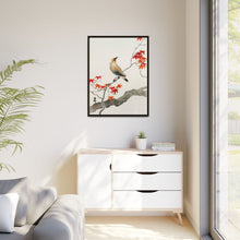 Japanese plague bird on maple (1900 - 1936) by Ohara Koson