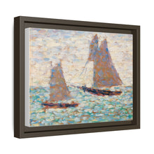 Two Sailboats at Grandcamp (Deux voiliers Ã Grandcamp) (ca. 1885) by Georges Seurat