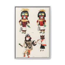 Hopi Katcinas - Piokot Turkwinu Turkwinu Mana (1895) drawn by the native people from the book of Jesse Walter Fewkes (1850–1930) - NOMADEN ART GALLERY