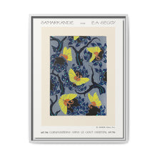 Butterfly pochoir pattern in Art Nouveau oriental style - NOMADEN ART GALLERY