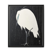 Egret in the rain (1925 - 1936) by Ohara Koson