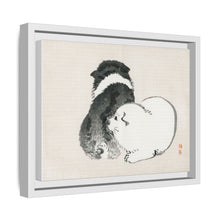Black and white puppies by Kōno Bairei (1844-1895).