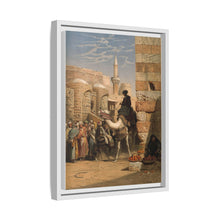 Egypt: a street with a man smoking and riding a camel. Chromolithograph after C. F. H. Werner, 1873.