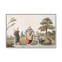 Illustration of leech finders from The Costume of Yorkshire (1814) by George Walker - NOMADEN ART GALLERY