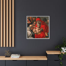 The circumcision of Christ. Oil painting after Hendrik Goltzius