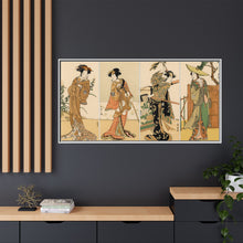 Kabuki actors, Japanese man painting by G.A. Audsley-Japanese illustration from our own original 1884 edition of The Ornamental Arts Of Japan. - NOMADEN ART GALLERY