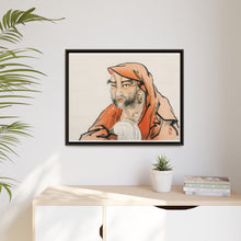 Daruma (Bodhidharma) with a horsetail whisk by Kōno Bairei (1844-1895).