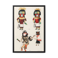 Hopi Katcinas - Piokot Turkwinu Turkwinu Mana (1895) drawn by the native people from the book of Jesse Walter Fewkes (1850–1930) - NOMADEN ART GALLERY