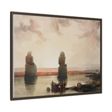 Statues of Memnon at Thebes during the inundation illustration by David Roberts (1796–1864)