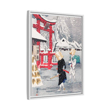 Impresión en alta resolución de Okabe en la nieve (ca. 1925-1926) de Hiroaki Takahashi 