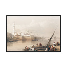 View on the Nile ferry to Gizeh illustration by David Roberts (1796–1864) - Decorative Wall Art - NOMADEN ART GALLERY