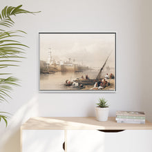 View on the Nile ferry to Gizeh illustration by David Roberts (1796–1864) - Decorative Wall Art