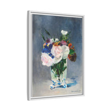 Flores en un jarrón de cristal (c.1882) de Edouard Manet.