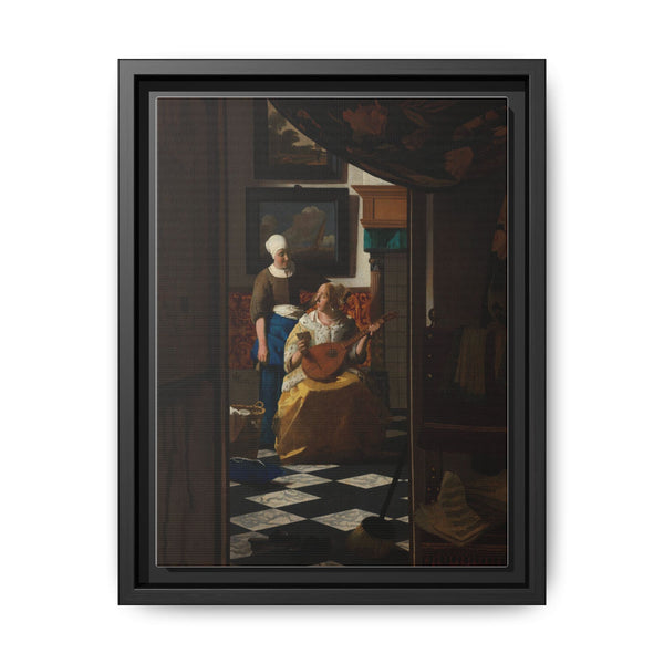 The Love Letter (ca. 1669 –1670) by Johannes Vermeer - NOMADEN ART GALLERY