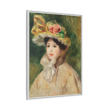 Mujer con Capeline (Femme à la capeline) (principios de la década de 1890) de Pierre-Auguste Renoir