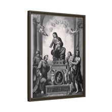 Saint Mary (the Blessed Virgin) with the Christ Child and Saint Antony of Padua, Saint Francis of Assisi, Saint Catherine of Alexandria, Saint John the Baptist and angels.