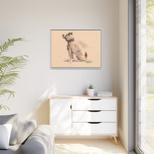 A Terrier, Sitting, Facing Left