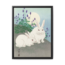 Rabbits at full moon (1920 - 1930) by Ohara Koson