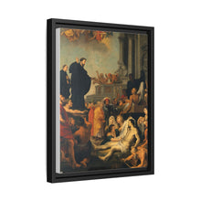 Saint Francis Xavier preaching and healing. Oil painting after Peter Paul Rubens.