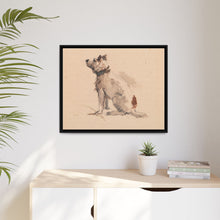 A Terrier, Sitting, Facing Left