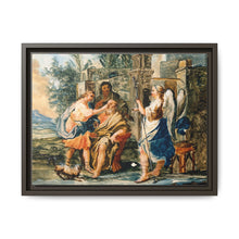 Tobias restoring the eyesight of Tobit in the presence of Raphael and Anna. Gouache painting by a Spanish painter, 19th century. - NOMADEN ART GALLERY