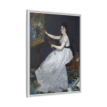 Retrato de Eva Gonzalés en el taller Manets (1870) de Edouard Manet