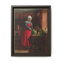 A Cook in a Red Apron in the Inn at Vaugirard (1862) by Léon Bonvin - NOMADEN ART GALLERY