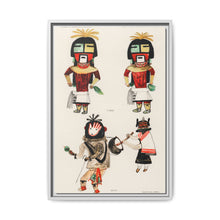 Hopi Katcinas - Piokot Turkwinu Turkwinu Mana (1895) drawn by the native people from the book of Jesse Walter Fewkes (1850–1930) - NOMADEN ART GALLERY