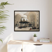 Mosque of Sultan Hassan Cairo illustration by David Roberts (1796–1864) - Framed Wall Art