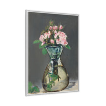Rosas de musgo en un jarrón (1882) de Edouard Manet.