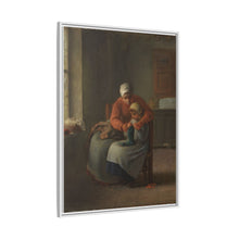 The Knitting Lesson (c. 1860) by Jean François Millet