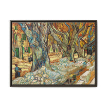 The Large Plane Trees (Road Menders at Saint-Rémy) (1889) by Vincent Van Gogh. Original from The Cleveland Museum of Art. - NOMADEN ART GALLERY