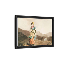 Illustration of the cranberry girl from The Costume of Yorkshire (1814) by George Walker