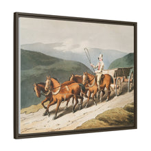 Illustration of the east riding or wolds waggon from The Costume of Yorkshire (1814) by George Walker