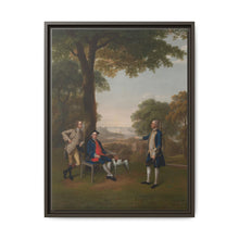 Arthur Holdsworth Conversing with Thomas Taylor and Captain Stancombe by the River Dart (1757) by Arthur Devis - NOMADEN ART GALLERY