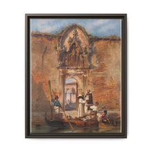 Monks Buying Fish before the Portal of the Madonna della Misericordia (1855) by Ludwig Johann Passini - NOMADEN ART GALLERY