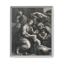 Saint Mary (the Blessed Virgin) and Saint Joseph with the Christ Child, Saint John the Baptist and Saint Elizabeth. Engraving by J. Frey - NOMADEN ART GALLERY