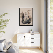 Cairo Street Scene: Vintage Egyptian Wall Art by David Roberts - Art Print Framed