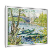 Fishing in Spring, the Pont de Clichy (Asnières) (1887) by Vincent Van Gogh - NOMADEN ART GALLERY