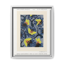 Butterfly pochoir pattern in Art Nouveau oriental style - NOMADEN ART GALLERY
