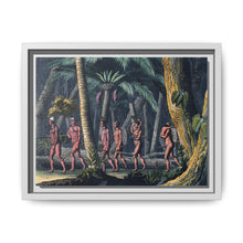 Puri Indians by the Paraiba river, Brazil. Coloured aquatint by P. Fumagalli, ca. 1821, after M. Zu Wied-Neuwied. - NOMADEN ART GALLERY