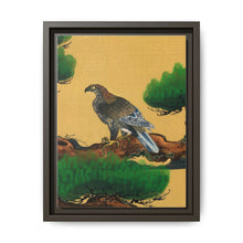 Pine and Eagle, a traditional portrait of a charismatic Japanese eagle by Kano Tanyu (1602-1674) - NOMADEN ART GALLERY