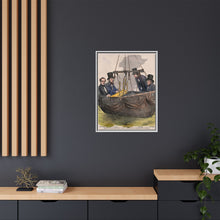 Four men in the basket of a balloon by Mayall.