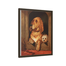 Dignity and Impudence by Sir Edwin Landseer (1877), Landseer’s dog painting of a bloodhound and a terrier - NOMADEN ART GALLERY