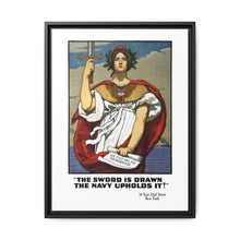 The sword is drawn, the Navy upholds it!