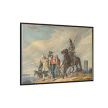 Three Armed Riders Escorting Prisoners near Reims (1825) by Peter von Hess