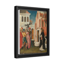 Saint Peter Martyr Exorcizing a Woman Possessed by a Devil by Antonio Vivarini - NOMADEN ART GALLERY
