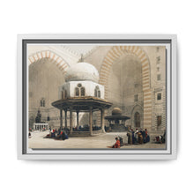 Mosque of Sultan Hassan Cairo illustration by David Roberts (1796–1864) - Framed Wall Art - NOMADEN ART GALLERY